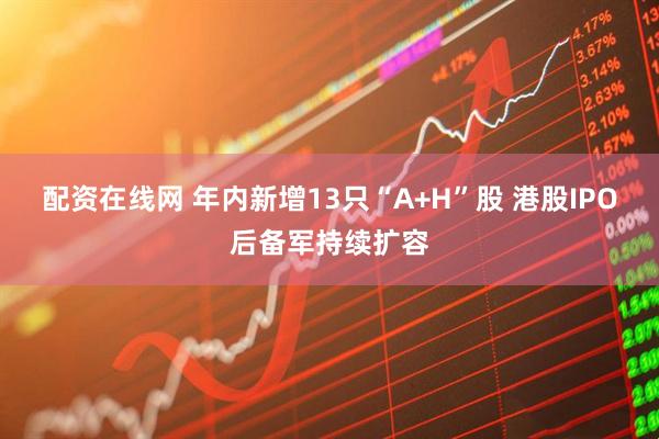 配资在线网 年内新增13只“A+H”股 港股IPO后备军持续扩容